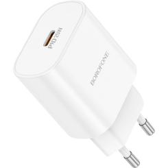 Зарядное устройство BOROFONE BA82A Platinum USB-C PD25W White Фото 2