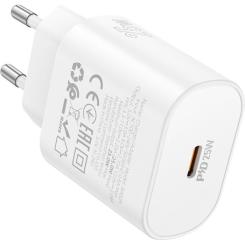 Зарядное устройство BOROFONE BA82A Platinum USB-C PD25W White Фото 3