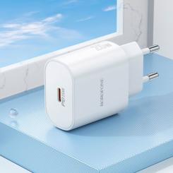 Зарядное устройство BOROFONE BA82A Platinum USB-C PD25W White Фото 7