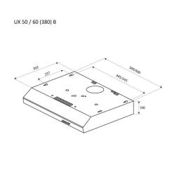 Вытяжка кухонная Pyramida UX 50 (380) B BR Фото 5