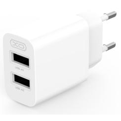 Зарядное устройство XO L109 12W 2xUSB-A White Фото 1