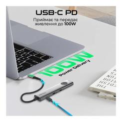 Концентратор Promate USB-C 9-in-1 Promate comandhub-lite Фото 1