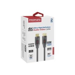 Кабель мультимедийный Promate HDMI M to HDMI M 1.5m V2.0 black Фото 1