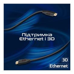 Кабель мультимедийный Promate HDMI M to HDMI M 1.5m V2.0 black Фото 4