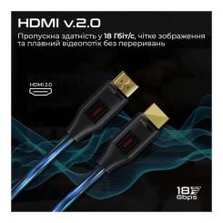 Кабель мультимедийный Promate HDMI M to HDMI M 1.5m V2.0 black Фото 5