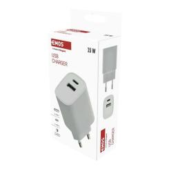 Зарядное устройство EMOS V02B15 1xUSB-A + 1xUSB-C 15W GaN Фото 9