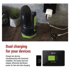 Зарядное устройство EMOS V02B15 1xUSB-A + 1xUSB-C 15W GaN Фото 3