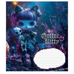 Тетрадь Школярик Gothic cats 12 листов клетка Фото 2