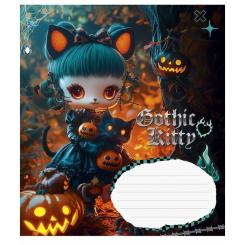 Тетрадь Школярик Gothic cats 12 листов клетка Фото 3