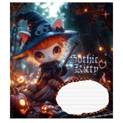 Тетрадь Школярик Gothic cats 12 листов клетка Фото 4