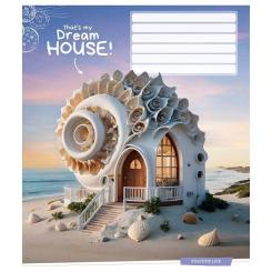 Тетрадь Школярик Dream house 12 аркушів лінія Фото 3