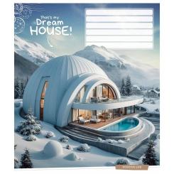 Тетрадь Школярик Dream house 12 аркушів лінія Фото 4