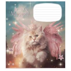Тетрадь Школярик Fairy cats 12 аркушів лінія Фото 2