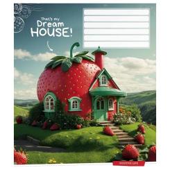 Тетрадь Школярик Dream house 18 листов клетка Фото