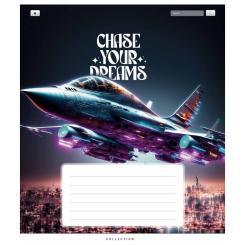 Тетрадь Школярик Chase your dreams 18 аркушів клітинка Фото 2