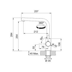 Смеситель Franke Lina L Shape Фото 1