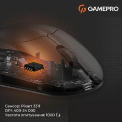 Мышка GamePro Genesis Avenger Wireless/Bluetooth/USB Black Фото 2