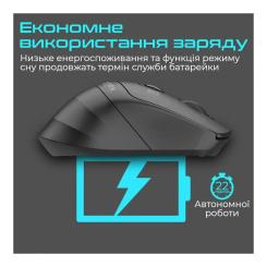 Мышка Promate Samit Wireless Black Фото 3