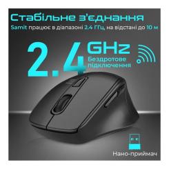 Мышка Promate Samit Wireless Black Фото 4
