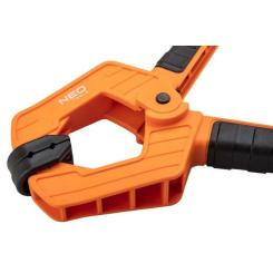 Струбцина Neo Tools затискач пружинний, пластик, 50мм Фото 3