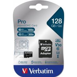 Карта памяти Verbatim 128GB microSDXC class 10 UHS-III PRO Фото 1