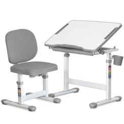 Парта со стулом Evo-kids Evo-06 Plus Grey Фото