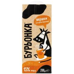 Сливки Бурьонка ультрапастеризовані 15% 200 г Фото 3