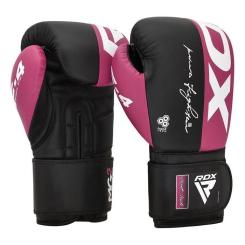 Боксерские перчатки RDX REX F4 Pink/Black-12 унцій Фото 2
