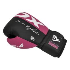 Боксерские перчатки RDX REX F4 Pink/Black-12 унцій Фото 3