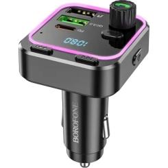 FM модулятор BOROFONE BC53, Black, Box Фото 2