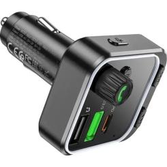 FM модулятор BOROFONE BC53, Black, Box Фото 4