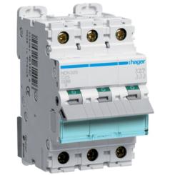 Автоматический выключатель Hager 3-п. C 25A (10kA) (B) Фото