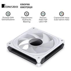 Кулер для корпуса JONSBO FR-505W ARGB White Фото 6