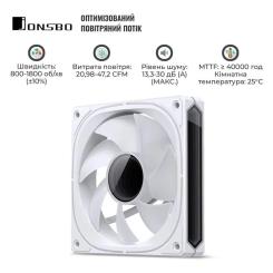 Кулер для корпуса JONSBO FR-505W ARGB White Фото 7