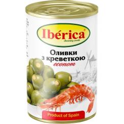 Овощная консервация Iberica Оливки фаршированные креветками 280 г Фото