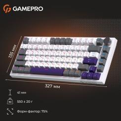 Клавиатура GamePro Genesis Warden MK160P Outemu Swithes USB White-Gre Фото 11