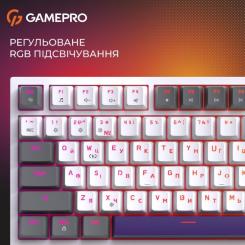 Клавиатура GamePro Genesis Warden MK160P Outemu Swithes USB White-Gre Фото 5