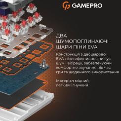 Клавиатура GamePro Genesis Warden MK160P Outemu Swithes USB White-Gre Фото 7