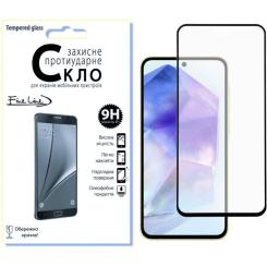 Стекло защитное Fine Line Samsung Galaxy A55 Black Фото