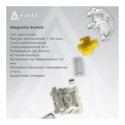 Клавиатура Ajazz AK680 MAX Magnetic Switch RGB USB White Фото 2