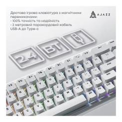 Клавиатура Ajazz AK680 MAX Magnetic Switch RGB USB White Фото 3