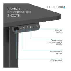 Компьютерный стол OfficePro ODE1670B Black Фото 5