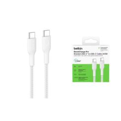 Дата кабель Belkin USB-C to USB-C 1.0m 240W white Фото 1