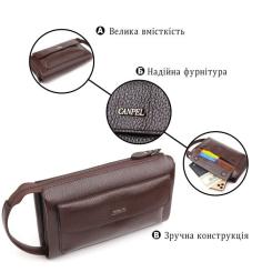 Сумка Canpellini Из натуральной кожи Коричневая Фото 3