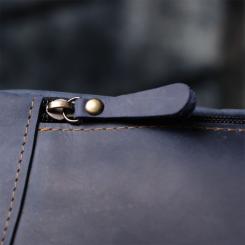 Сумка Shvigel З натуральної шкіри Синя Фото 9