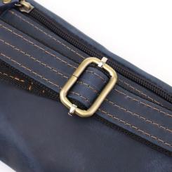 Сумка Shvigel З натуральної шкіри Синя Фото 4