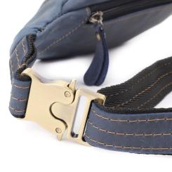 Сумка Shvigel З натуральної шкіри Синя Фото 5