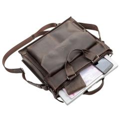 Сумка Shvigel Кожаная Коричневая Фото 4