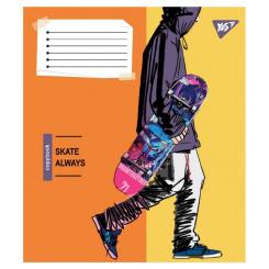 Тетрадь Yes Skate is always А5 60 аркушів клітинка Фото 1