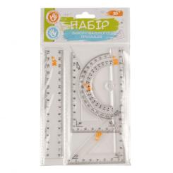 Линейка Yes набор линейка 15 см (4 предмета) Фото